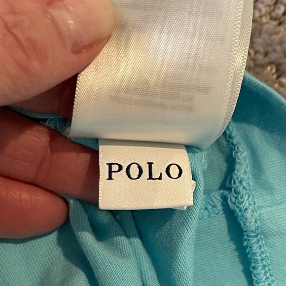 Polo Ralph Lauren Classic Jersey Crew Neck Tee, Color Aqua Blue, Men’s Small - Picture 8 of 12